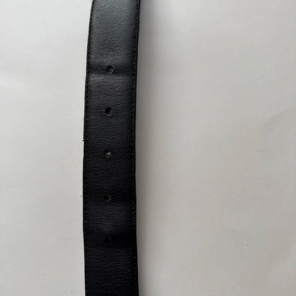 Cole Haan Mens Belt L 38 - 40" Reversible Tan/Black Leather Embossed‎ Edge Large - Picture 3 of 3